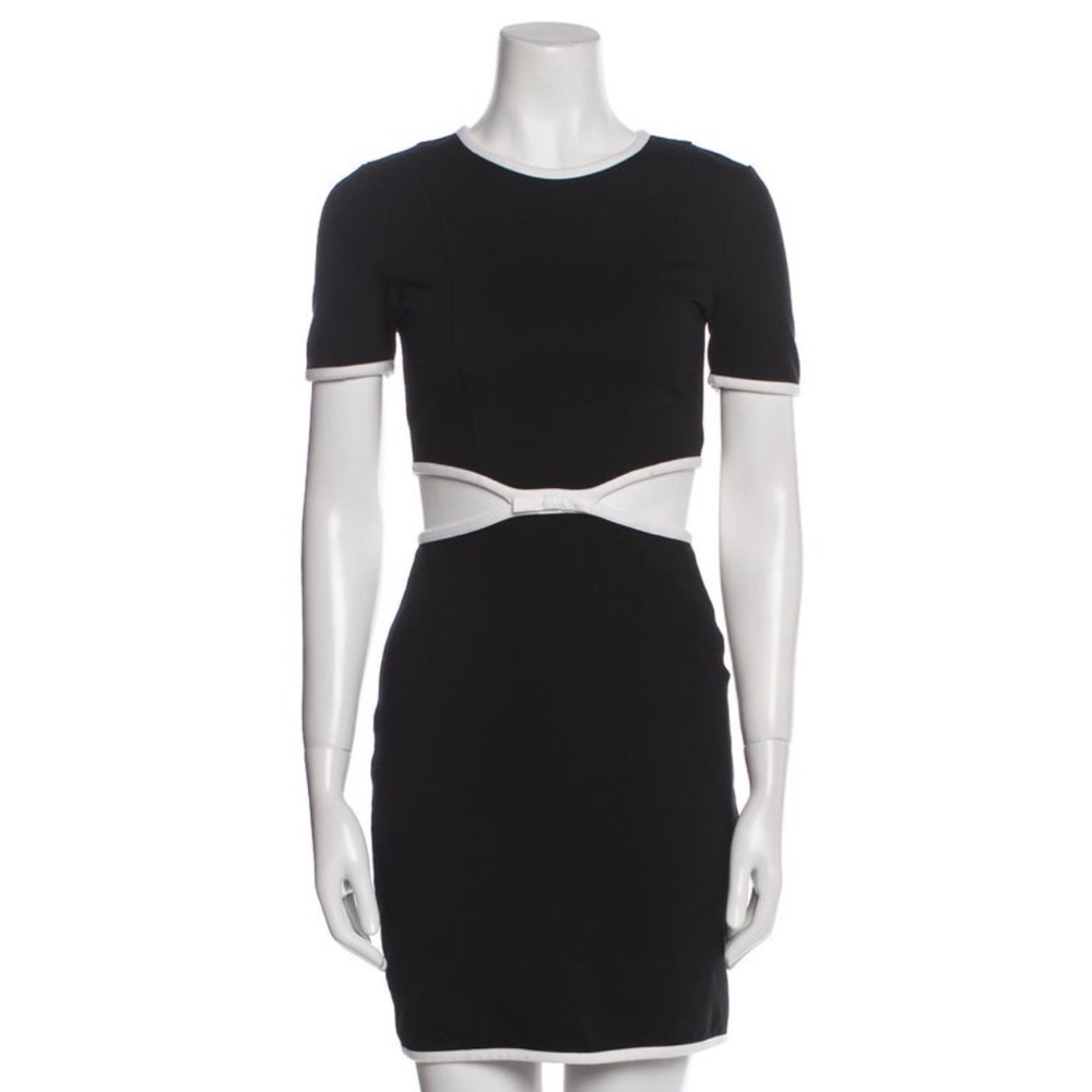Elegant Black and White Dress